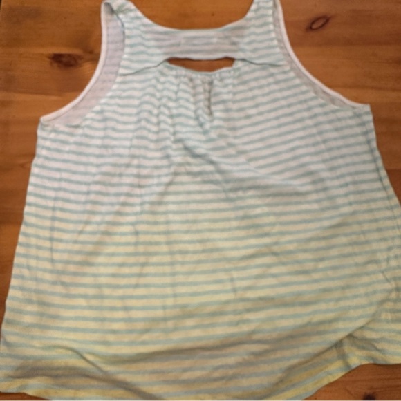 American Eagle Cross Over high- Low Striped Sleeveless Top - Picture 9 of 9